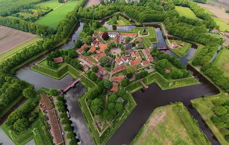 The beautiful star shaped fort cities of the Netherlands [with drone footage]